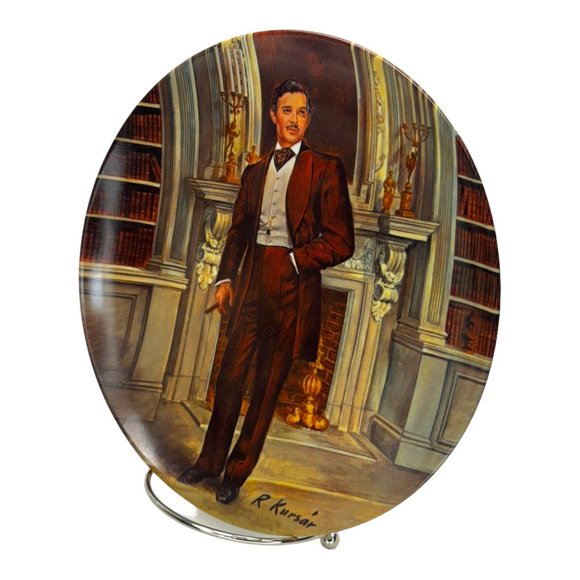 Gone With The Wind " Rhett" Plate 8.5" Vintage 1981 by Knowles - Picture 3 of 9